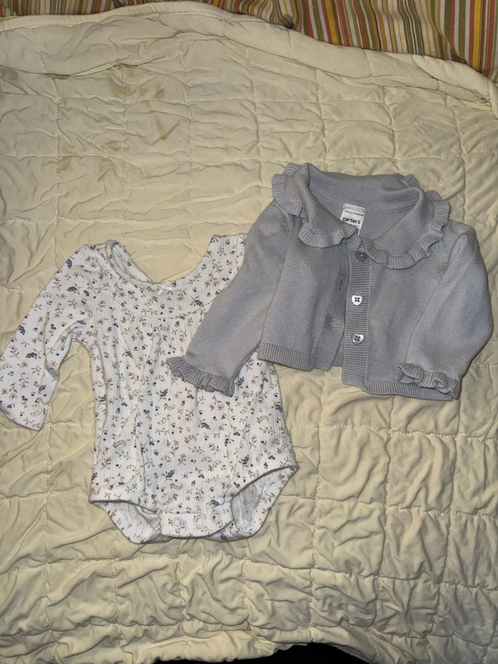 Carter’s bodysuit/cardigan set